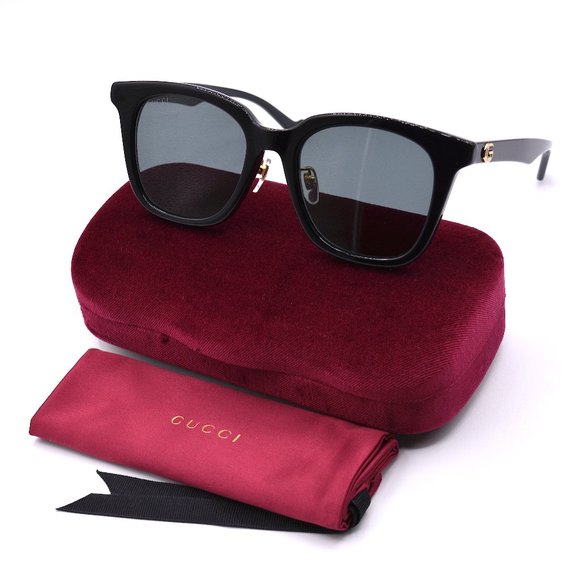 NEW GUCCI GG1000SK 003 BLACK GREY AUTHENTIC SUNGLASSES 55-20 - Picture 9 of 10